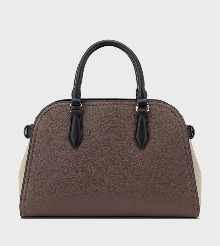 Textured Satchel Bag