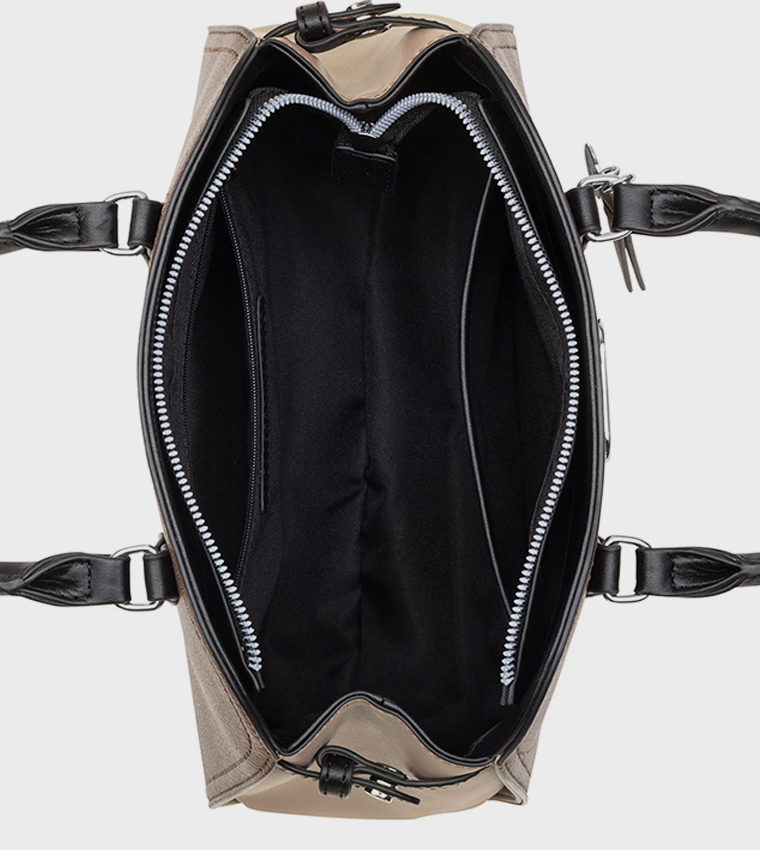 Textured Satchel Bag