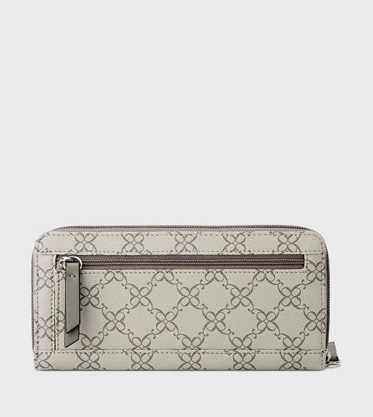 Monogram Patterned Zippered Wallet
