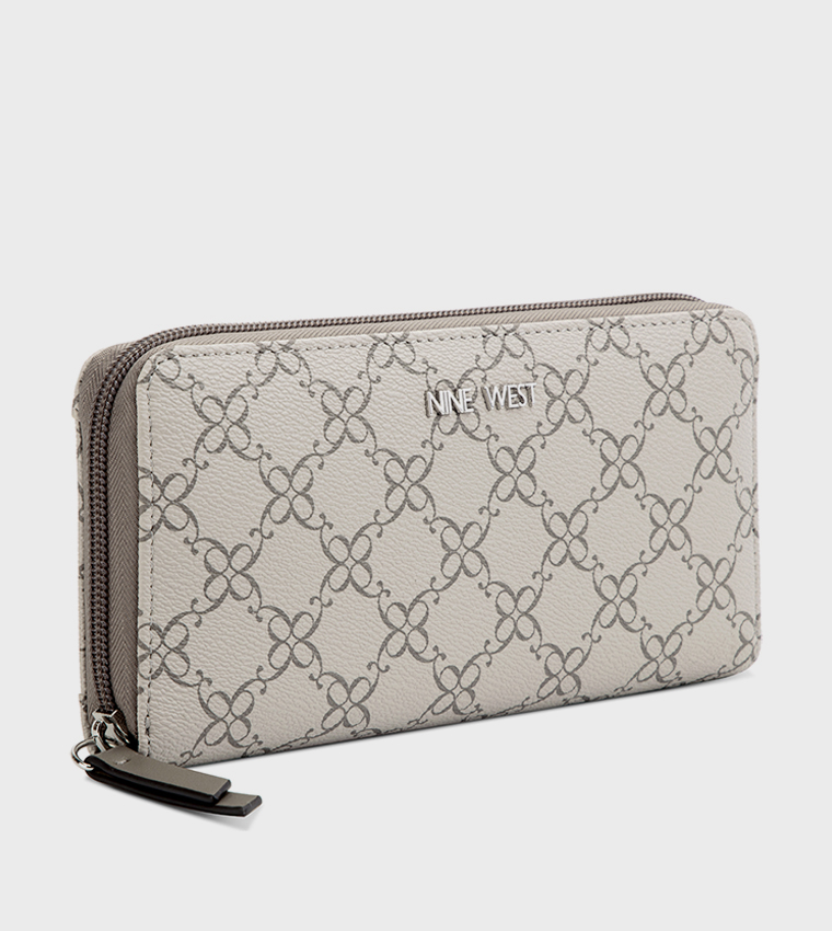 Monogram Patterned Zippered Wallet