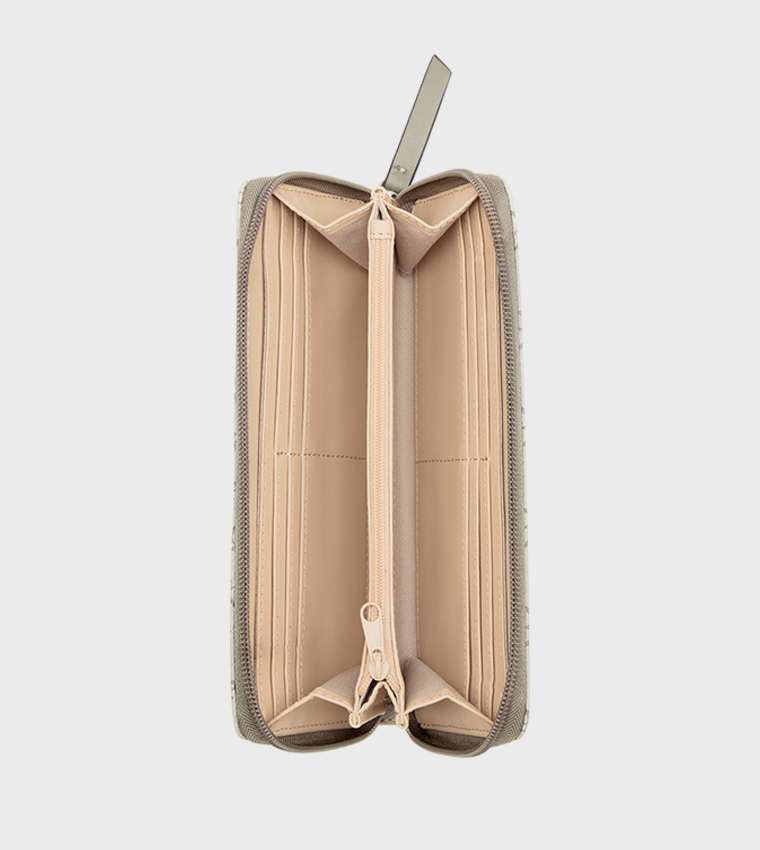 Monogram Patterned Zippered Wallet