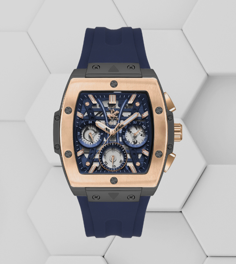 Dark Blue Dial Chronograph Watch