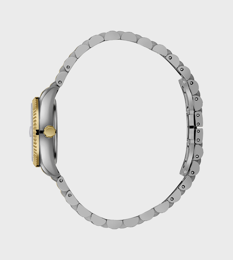 Gold Dial Analog Watch