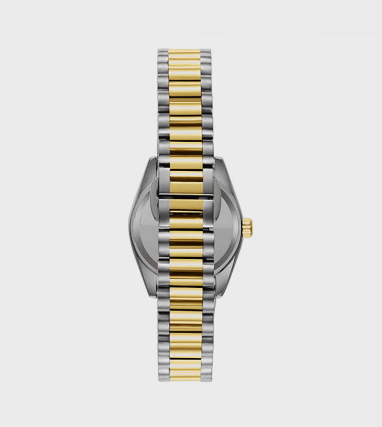 Gold Dial Analog Watch