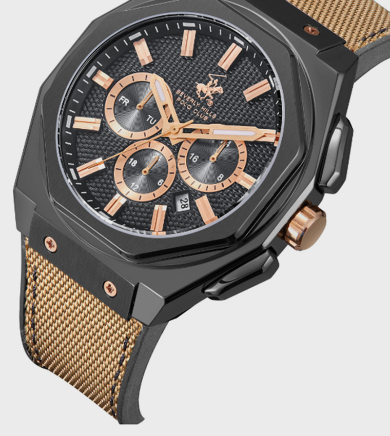 Black Dial Chronograph Watch
