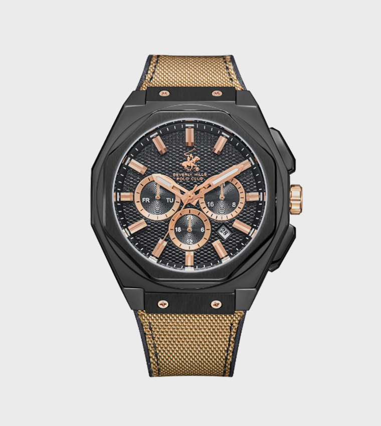 Black Dial Chronograph Watch