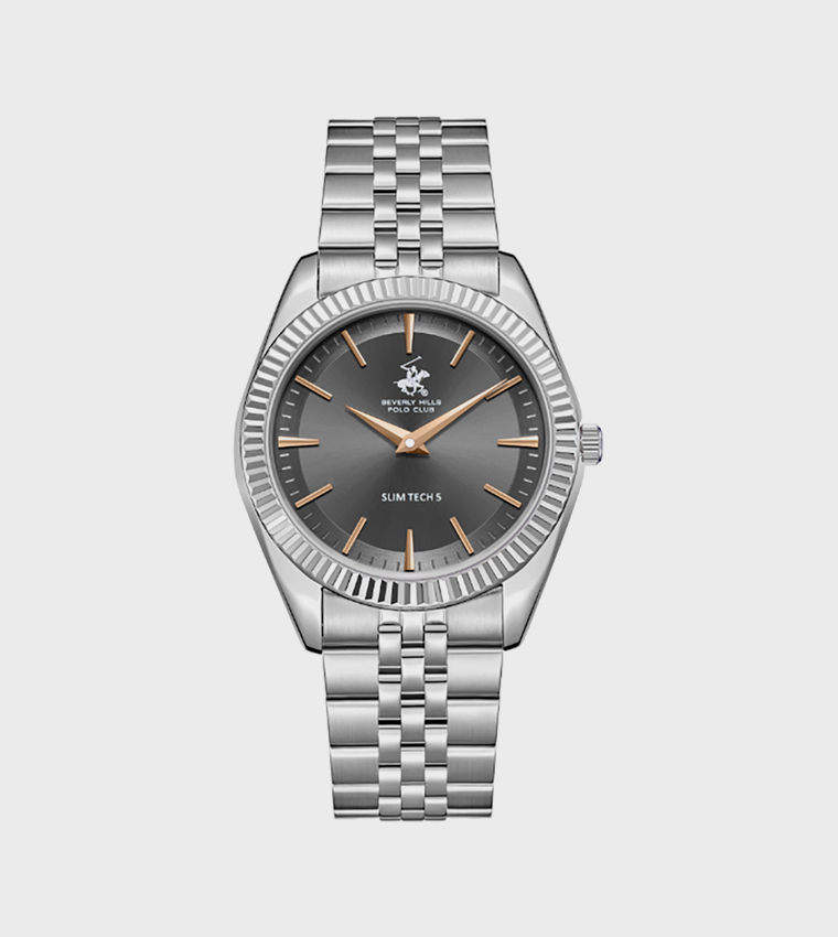 Grey Dial Analog Watch