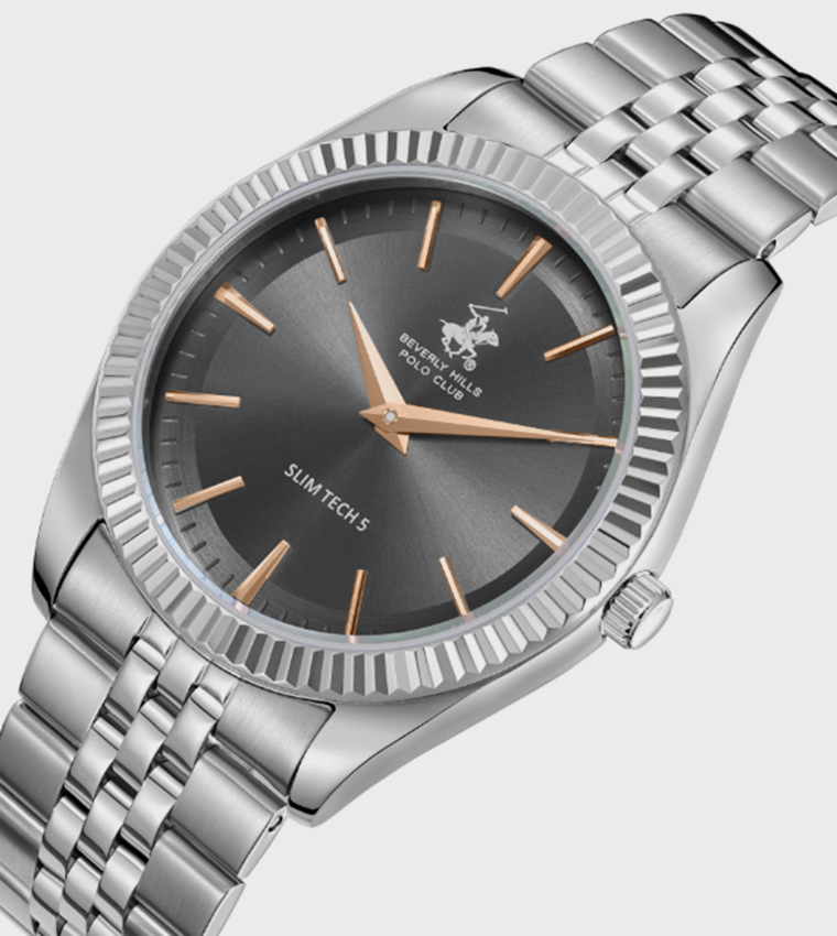 Grey Dial Analog Watch