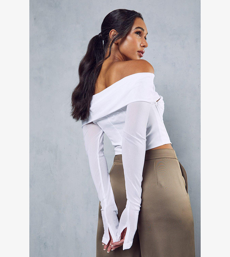 Premium Mesh Top Overlay Top