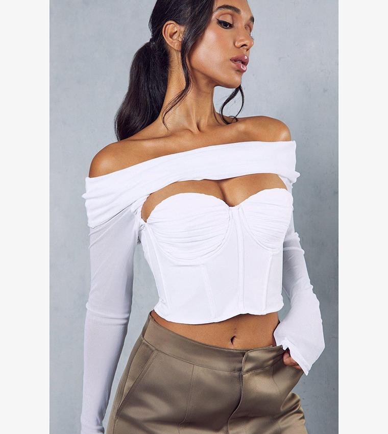 Premium Mesh Top Overlay Top