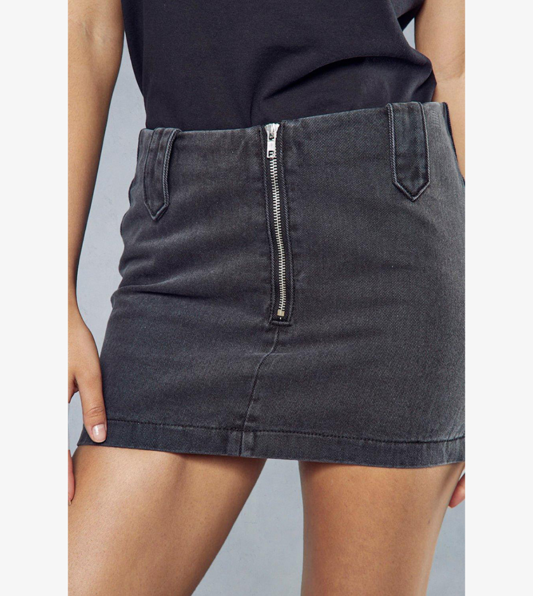 Micro Mini Denim Skirt