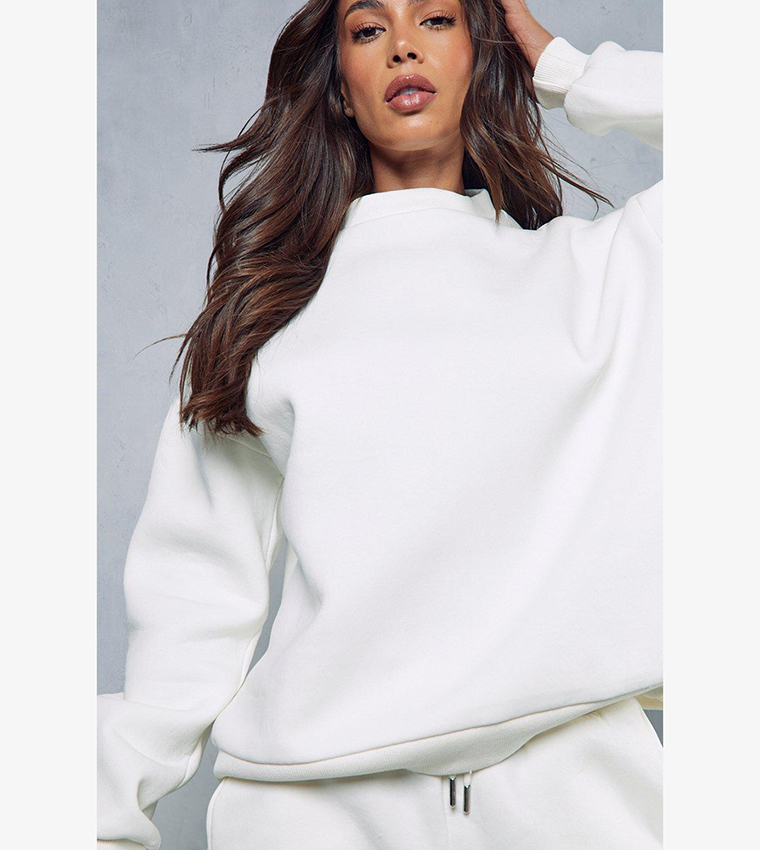 Oversized 2025 sweatshirt white