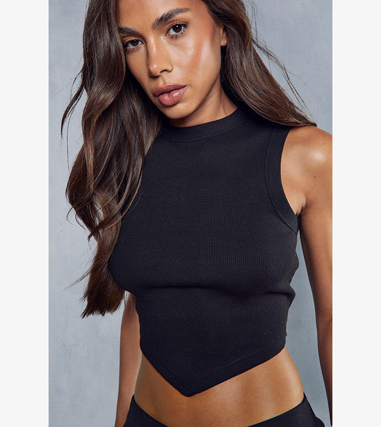 The Ribbed Longline Top