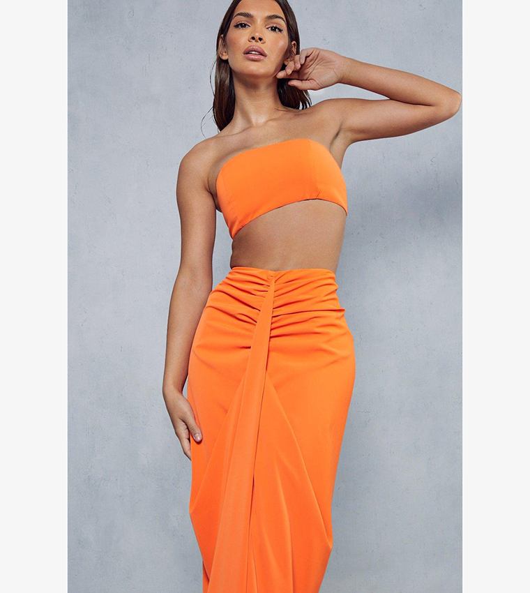 Orange skirt clearance maxi