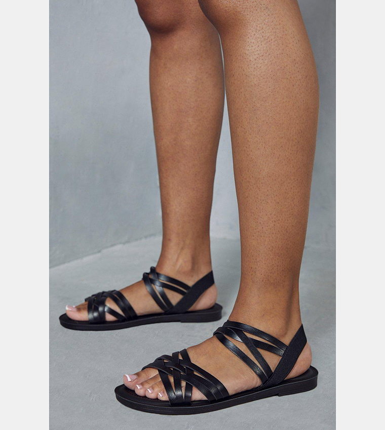 Strappy flats store