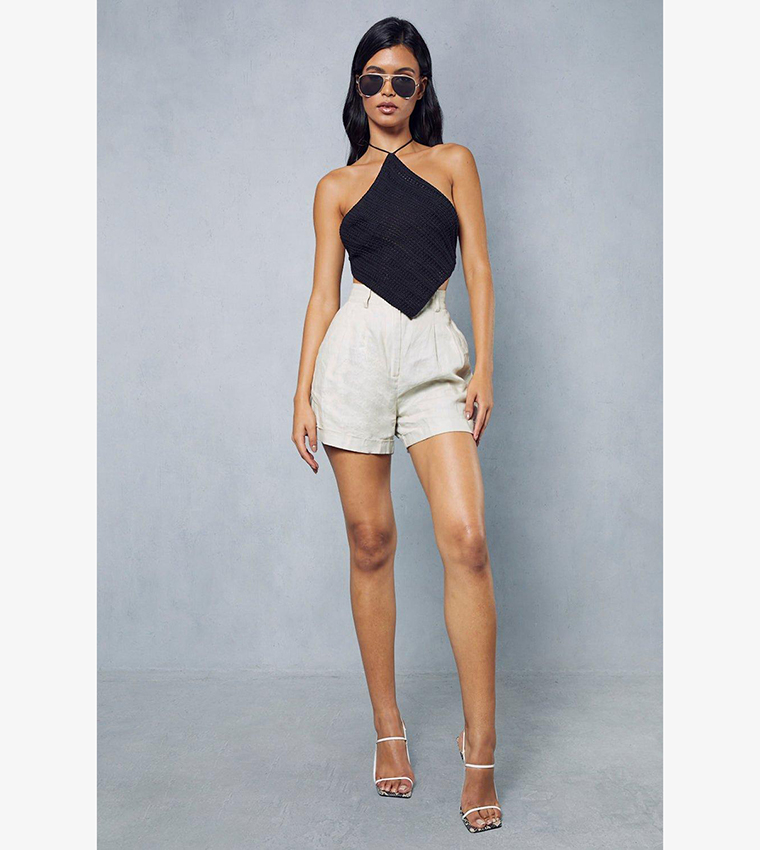 توب وشاح محبوك