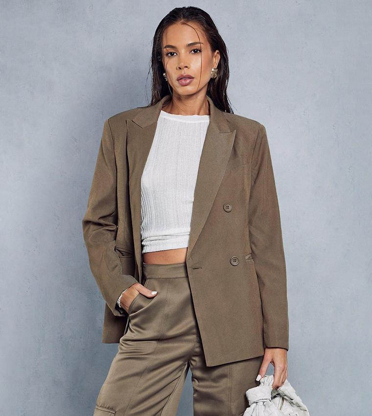 Oversized blazer cheap with belt