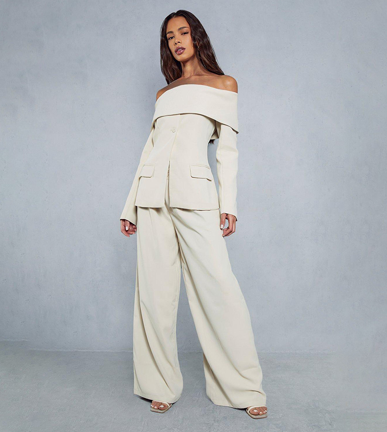 Tailored Bardot Fitted Blazer