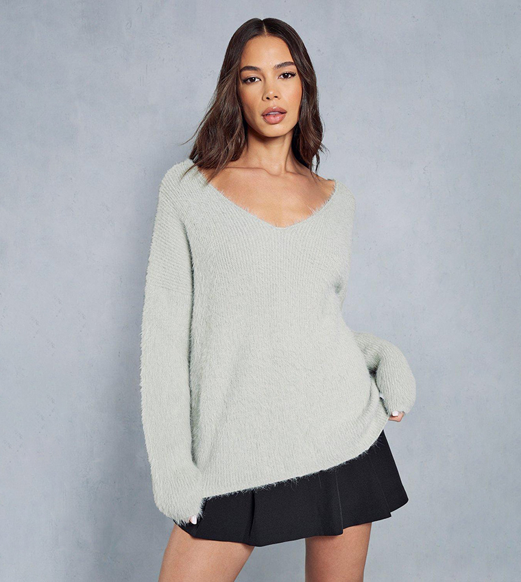 Knitted Oversized Fluffy Jumper