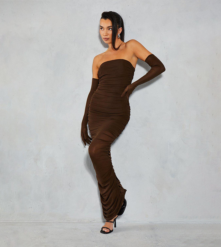 brown dress with gloves Men's Leather Gloves - Cognac - Wool Lining - Touchscreen XS main image 1