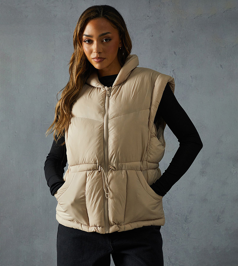 Detachable Sleeves Two In One Puffer Jacket