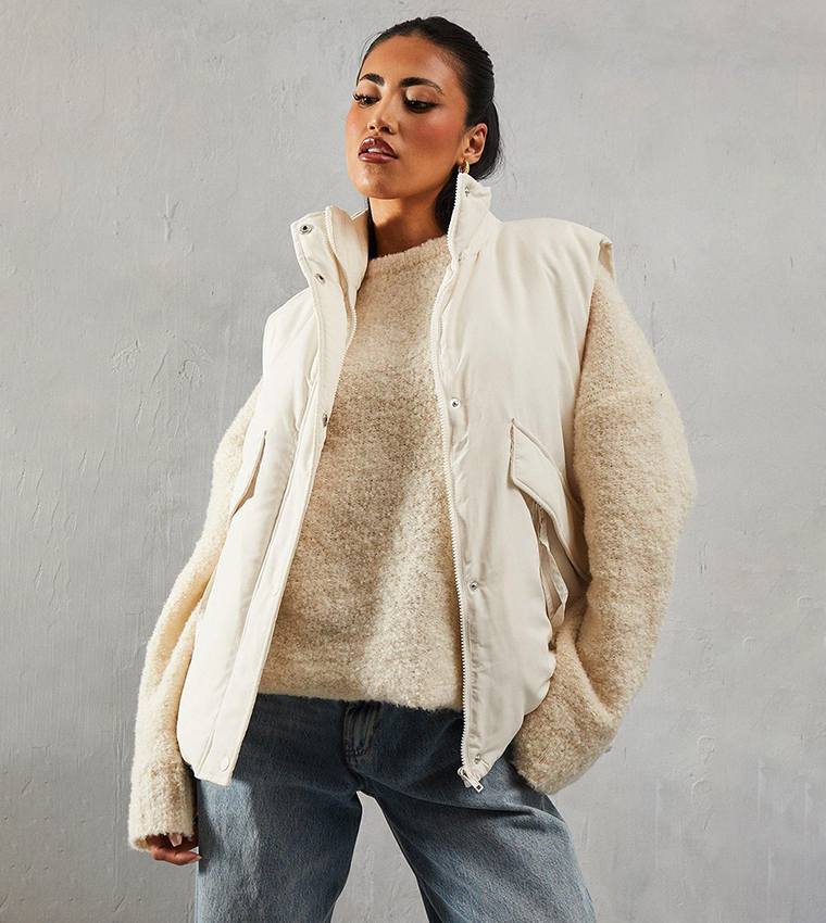 High Pocket Puffer Gilet