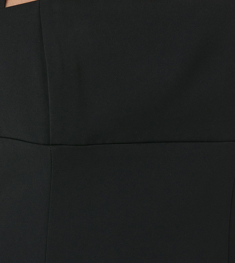 Halterneck Voluminous Flared Mini Dress