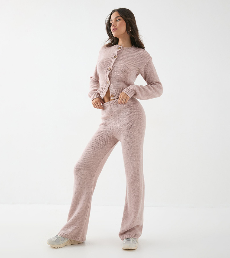Knitted Button Down Co-Ord Set