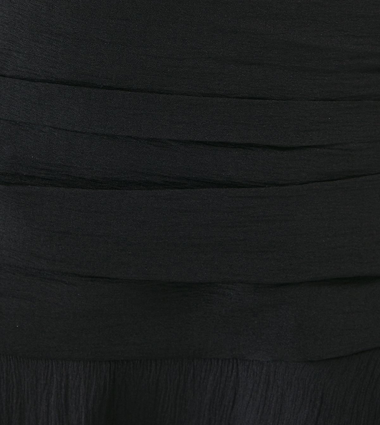 Ruched Layered Mini Skirt