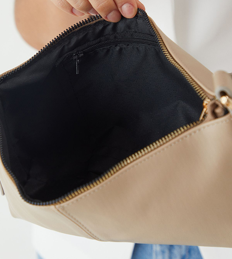 Slouchy Shoulder Faux Leather Bag