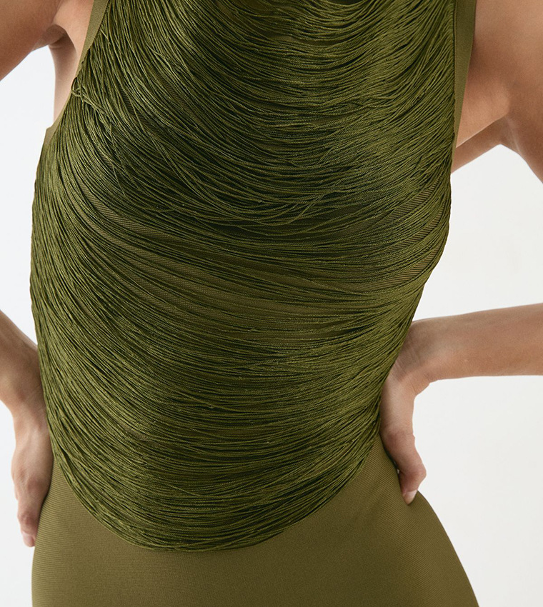 Fringe Bandage Mini Dress