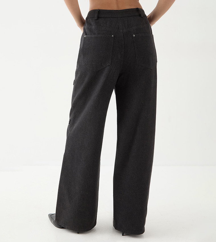 Embellished Wide Leg Jeans