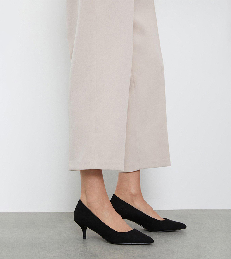Dove Kitten Heel Court Shoes