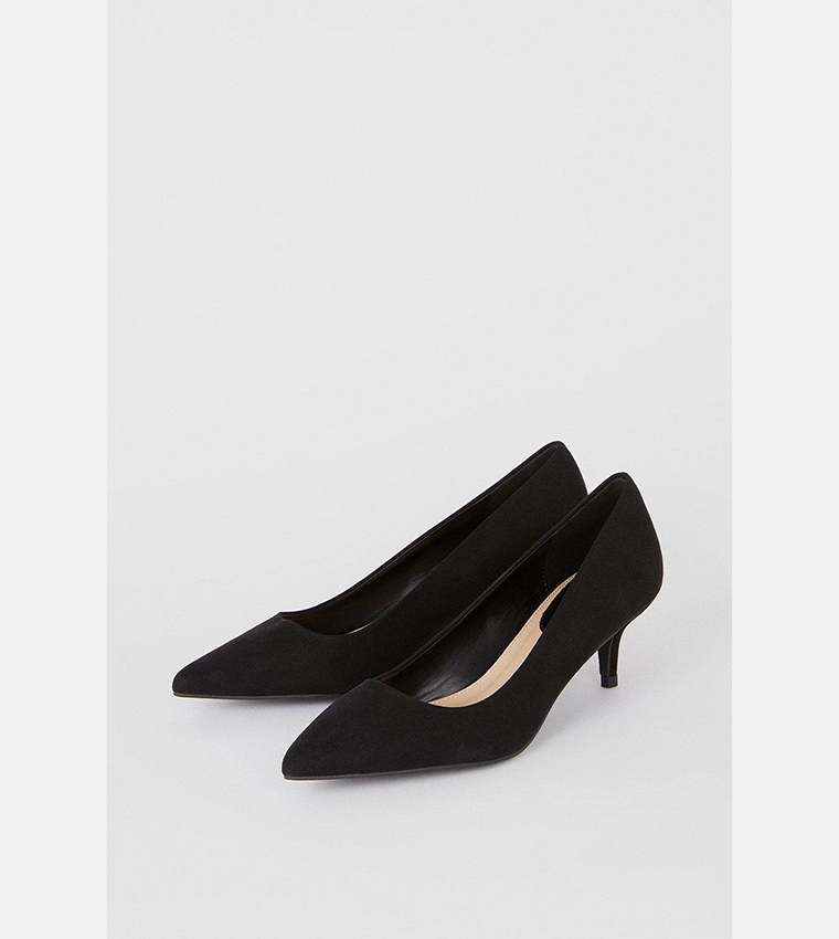 Dove Kitten Heel Court Shoes