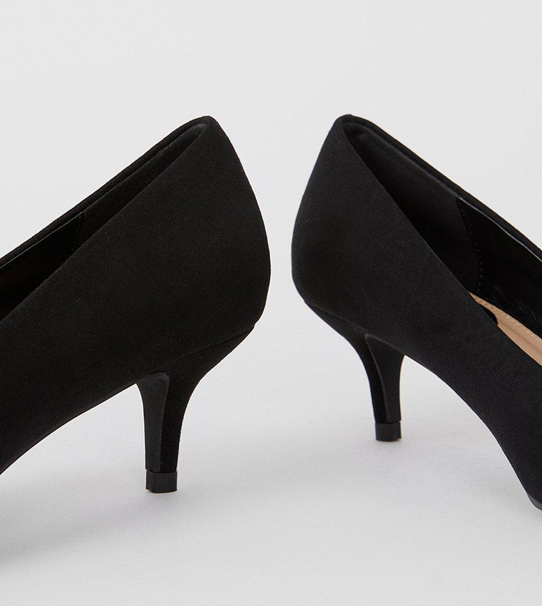 Dove Kitten Heel Court Shoes