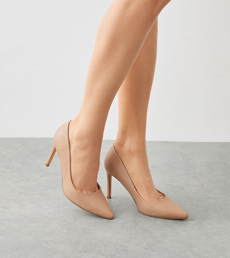 Pink nude cheap court shoes