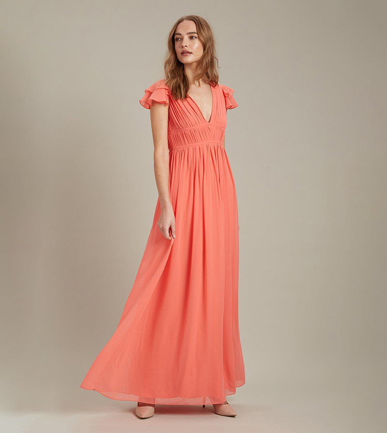 Dorothy perkins orange maxi dress store