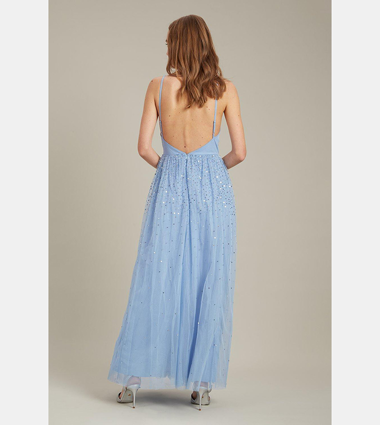 Dorothy perkins sales blue maxi dress