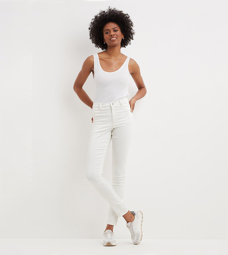 Buy Dorothy Perkins Frankie Skinny Jeans In White 6thStreet Oman