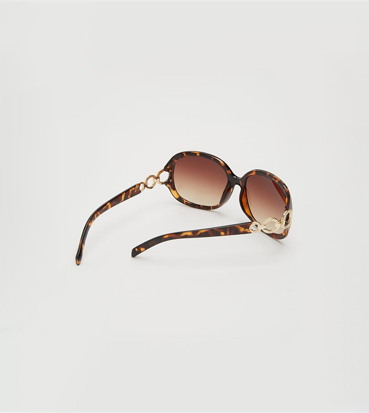 Buy Dorothy Perkins Full Rim Round Sunglasses In Brown | 6thStreet Qatar