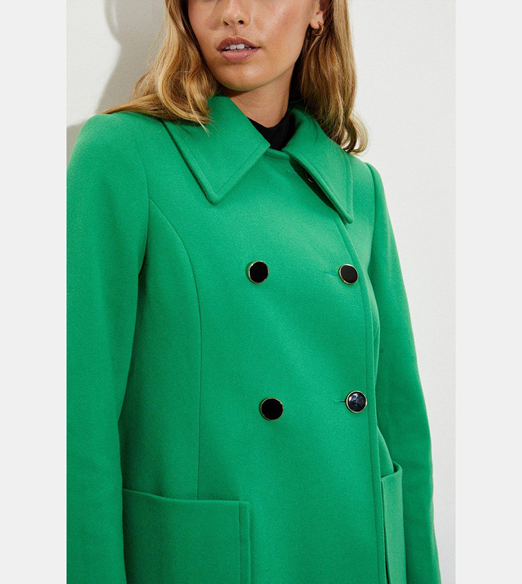 Buy Dorothy Perkins Dolly Coat In Green 6thStreet UAE