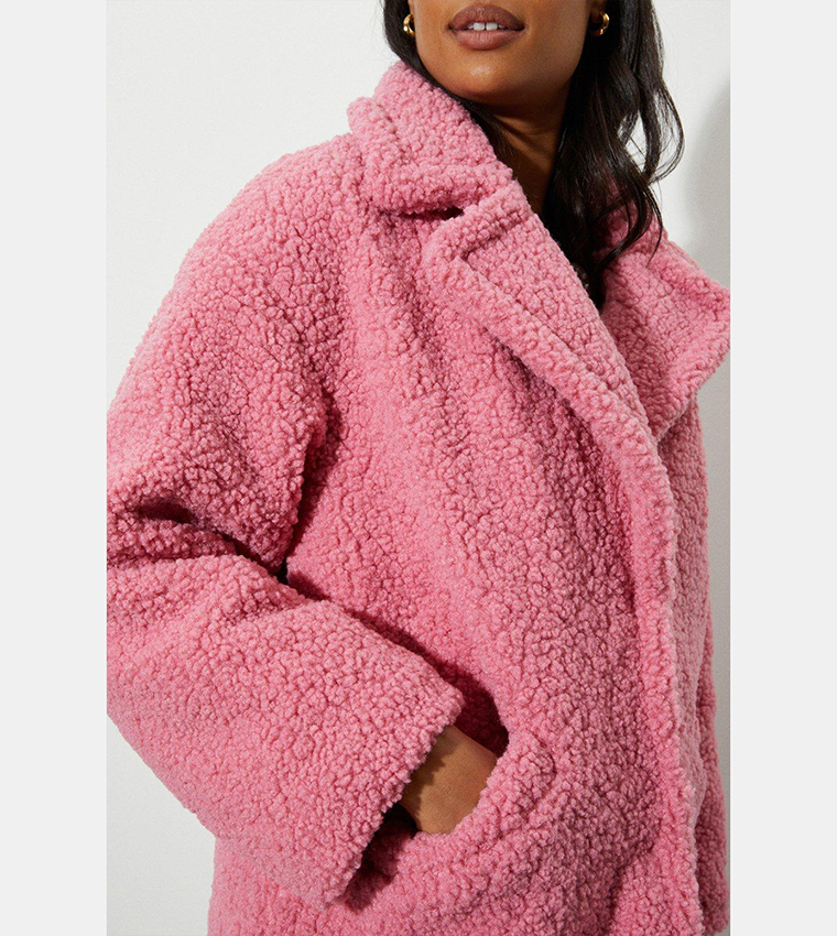 Dorothy perkins blush teddy coat best sale