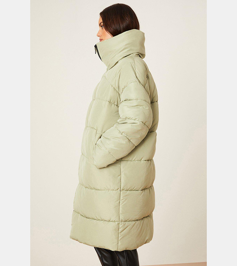 Longline quilted jacket best sale