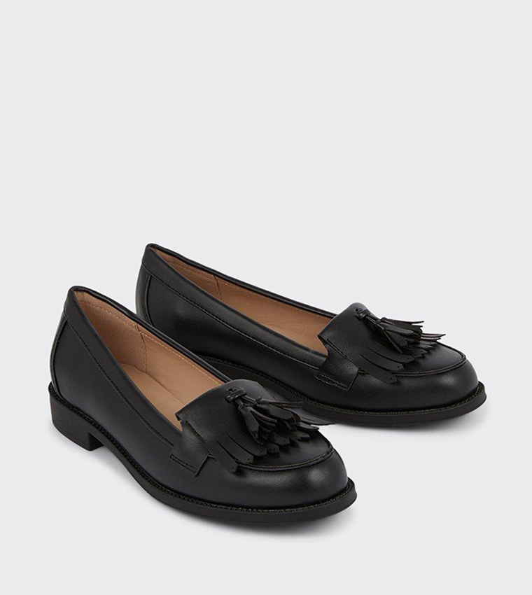 Wide Fit Leigh Fringe Loafers