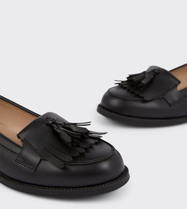 Wide Fit Leigh Fringe Loafers