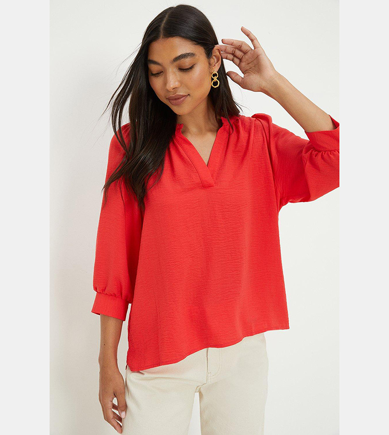 dorothy perkins red blouse