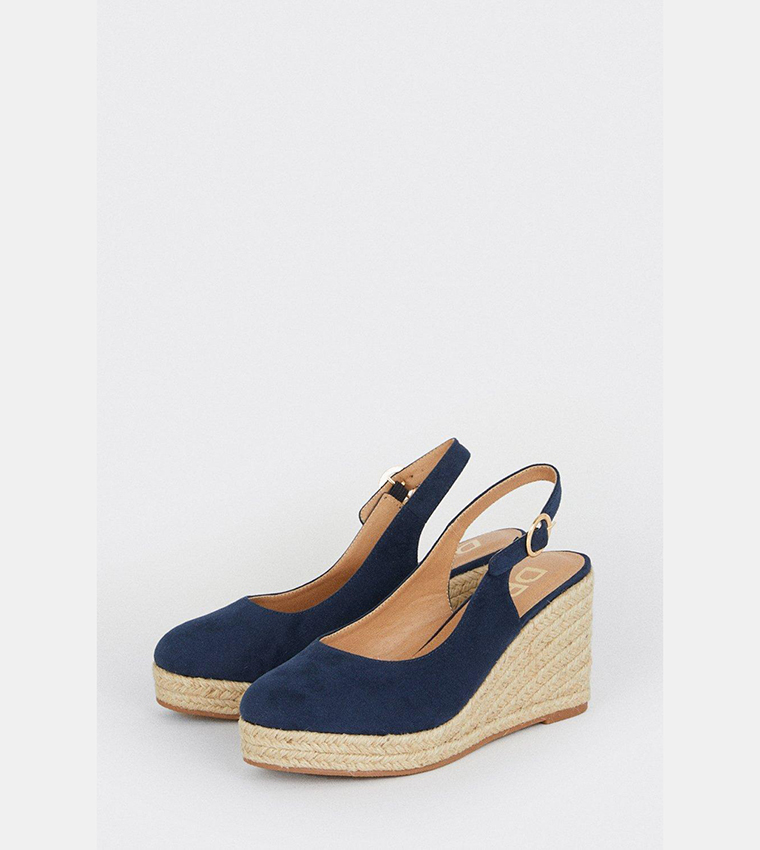 Wide Fit Riya Slingback Wedge Sandals
