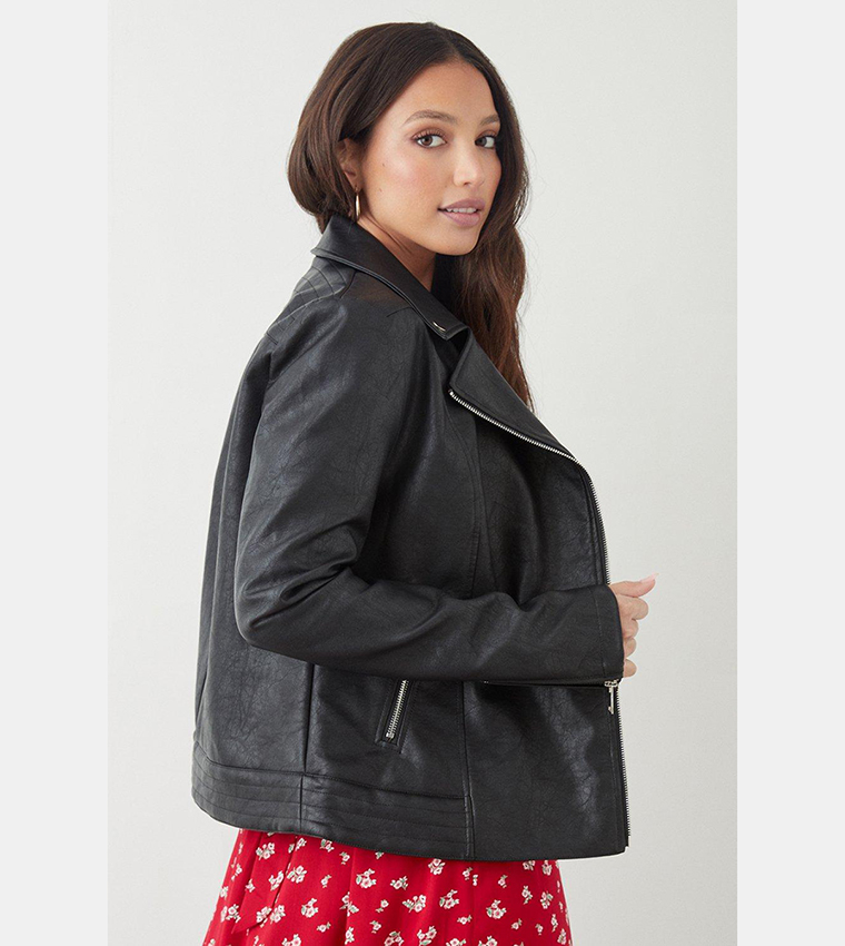 Dorothy perkins tall biker jacket best sale