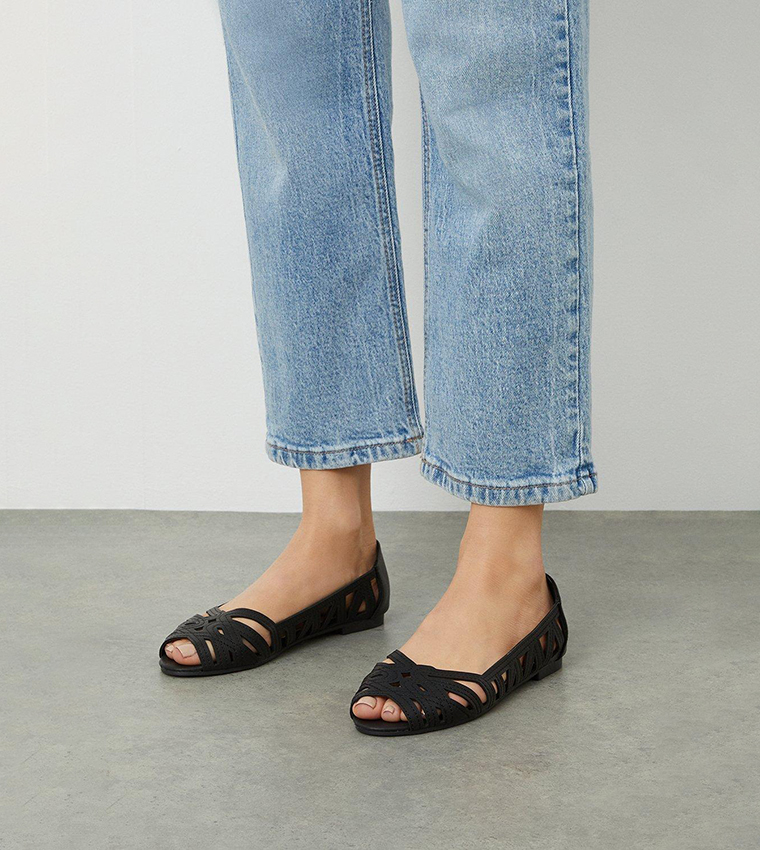 Prim Peep Toe Ballet Flats