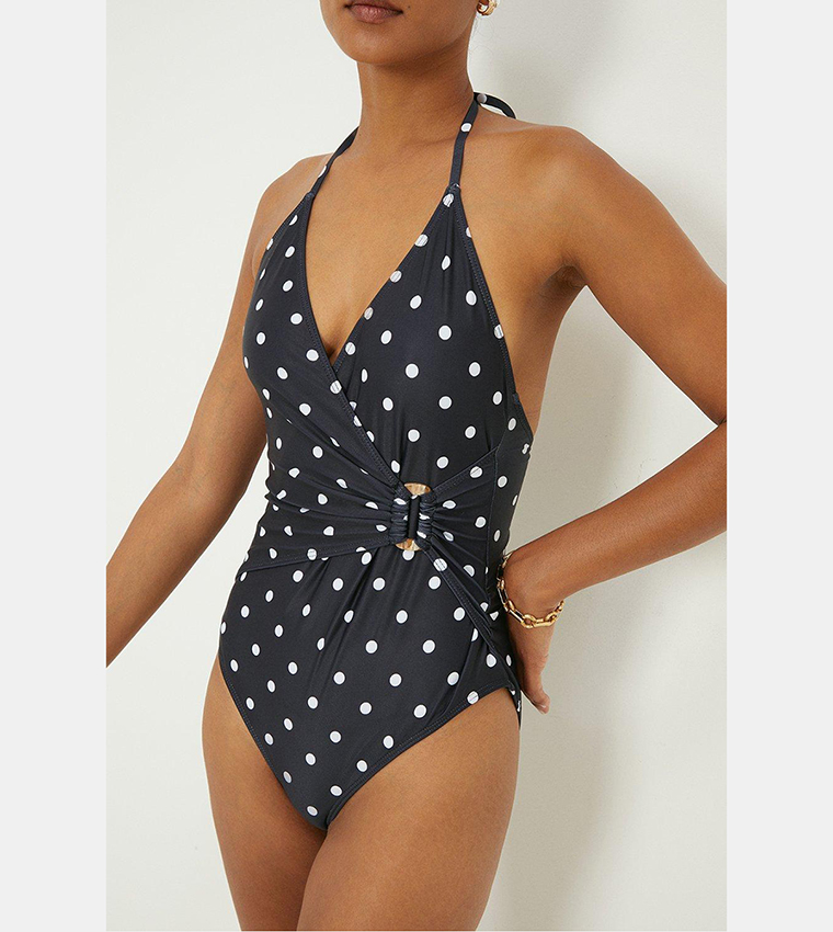 Buy Dorothy Perkins Wrap Over Sculpting Swimsuit In Multiple